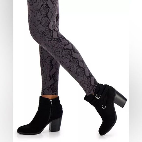 Zolaa 9.5 Block-Heel Booties Western Zip up Booties - Picture 1 of 13